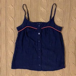 Lucca Couture /‎ Anthropologie navy spaghetti strap top